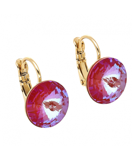 Kolczyki stal na biglu kryształ Svarowski