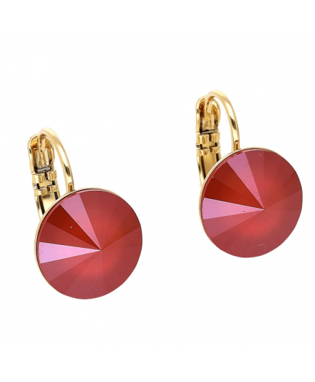 Kolczyki stal na biglu kryształ Svarowski