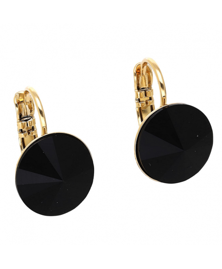 Kolczyki stal na biglu kryształ Svarowski