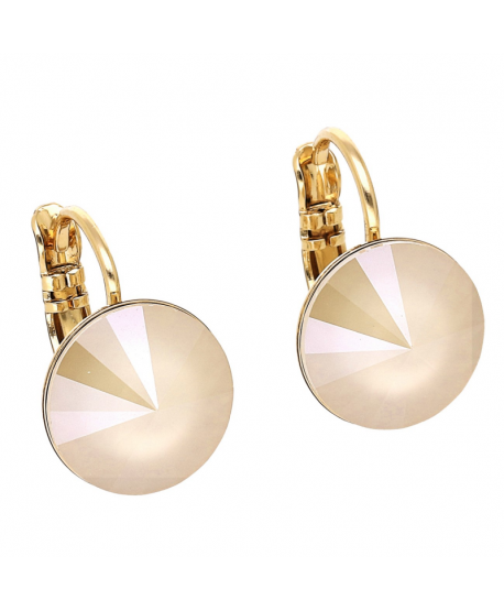 Kolczyki stal na biglu kryształ Svarowski