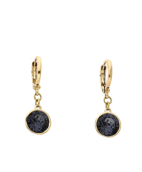 Kolczyki stal na kółeczku kryształ Svarowski