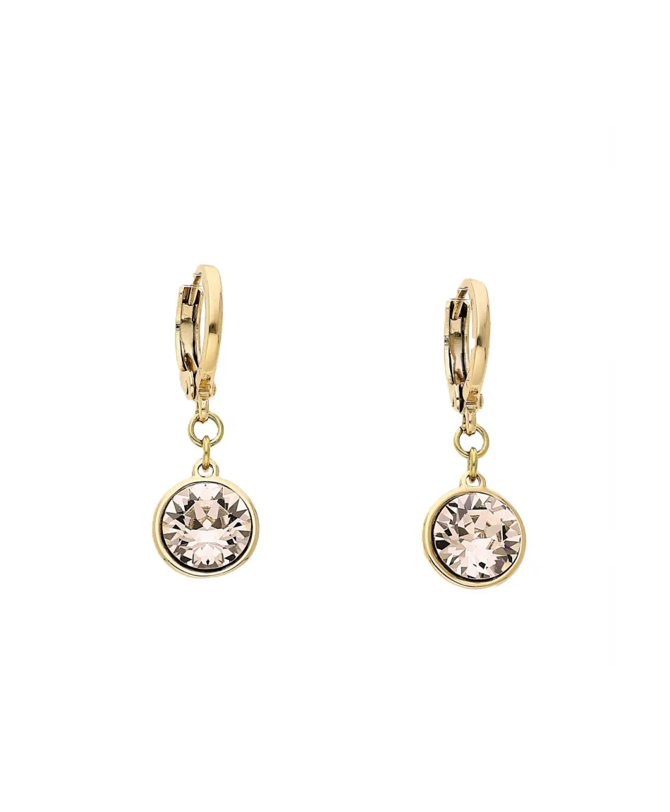 Kolczyki stal na kółeczku kryształ