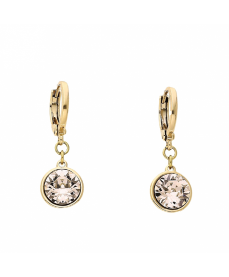 Kolczyki stal na kółeczku kryształ