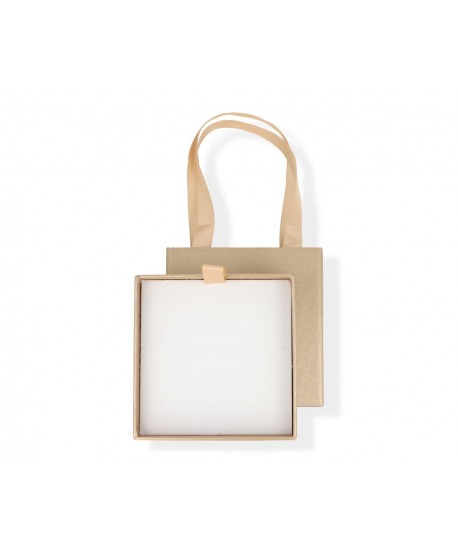 Opakowanie ozdobne wyciągana szufladka złote 10x10cm