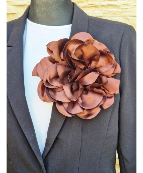 Broszka bardzo duży kwiat w kolorach