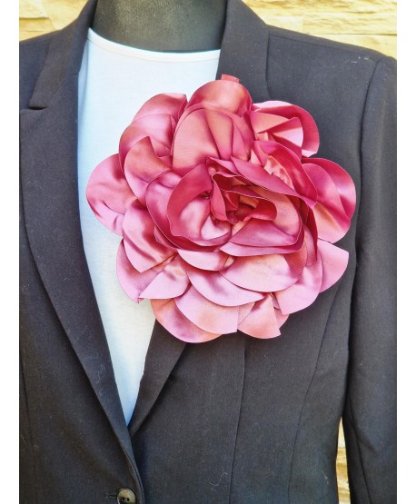 Broszka bardzo duży kwiat w kolorach