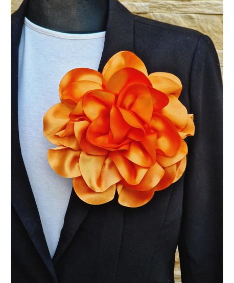 Broszka bardzo duży kwiat w kolorach