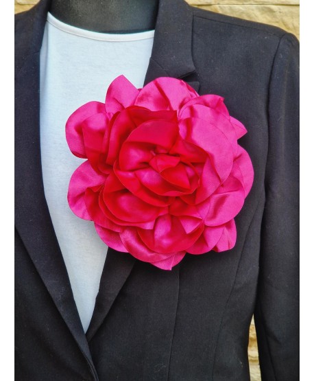 Broszka bardzo duży kwiat w kolorach