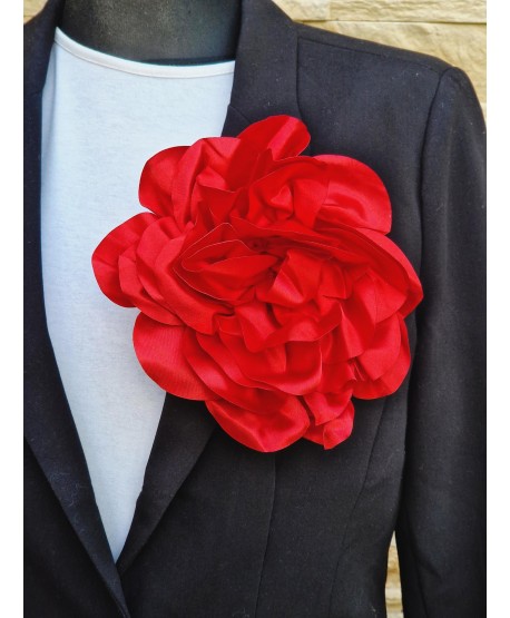 Broszka bardzo duży kwiat w kolorach