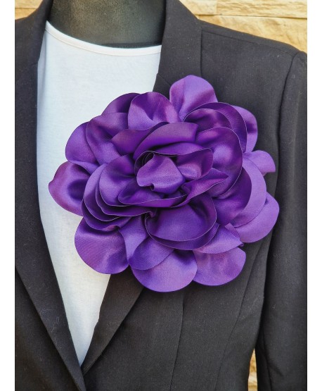 Broszka bardzo duży kwiat w kolorach