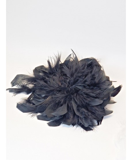 Broszka bardzo duże piórko w kolorach