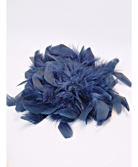 Broszka bardzo duże piórko w kolorach