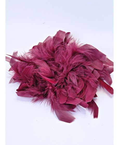 Broszka bardzo duże piórko w kolorach