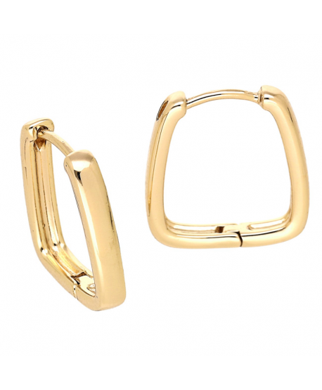 Kolczyki stal kółeczka kwadraty 1,7 cm