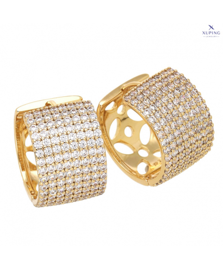 Kolczyki stal cyrkoniowe koła szerokie 2 cm