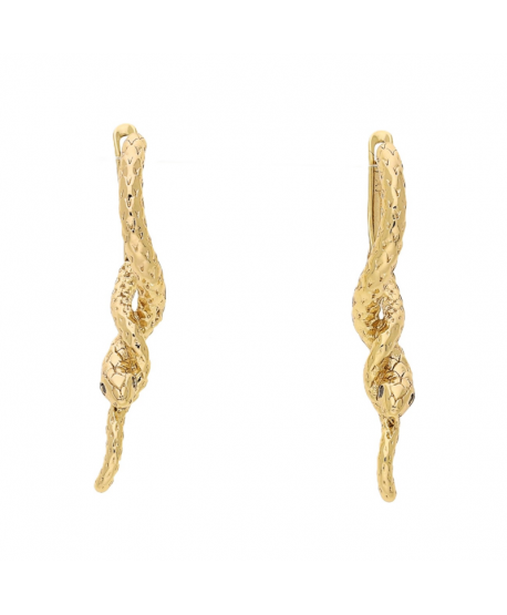 Kolczyki stal zawinięte żmije