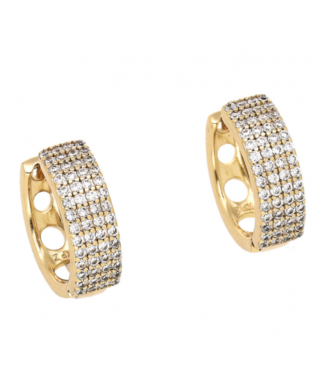 Kolczyki stal cyrkoniowe kółeczka 1,5 cm