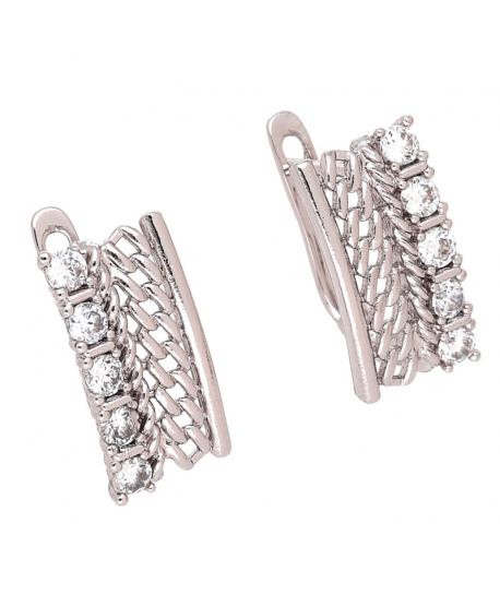 Kolczyki stal srebrne ze wzorami