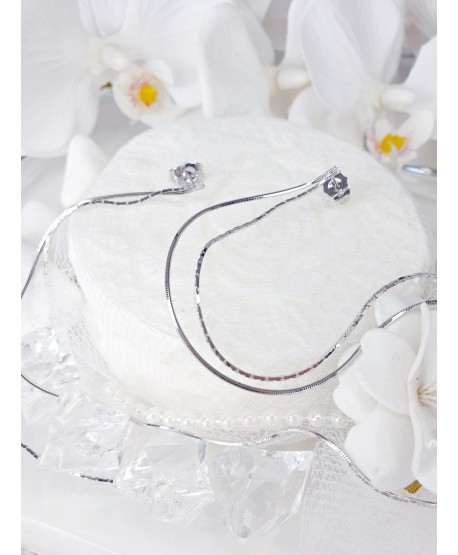 Kolczyki stal super długie łańcuszki 19 cm