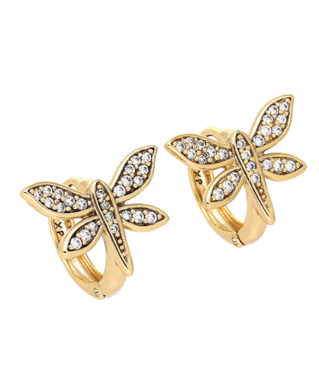 Kolczyki stal angielskie duże ważki