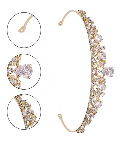Diadem korona złota do włosów kryształowa tiara