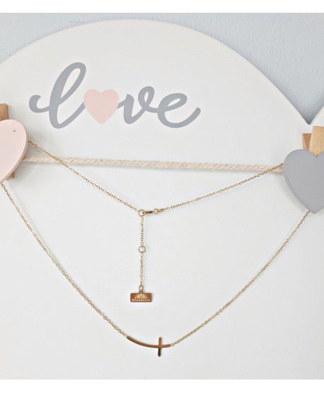 Celebrytka stal chirurgiczna - krzyżyk