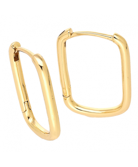 Kolczyki stal gładkie kwadraty 2,2 cm