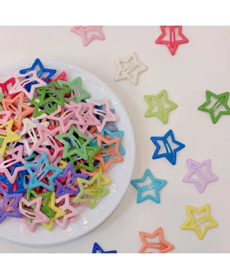Spinki gwiazdki kolorowe