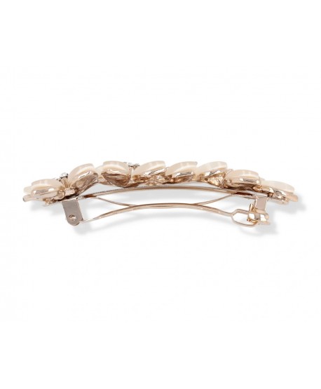 Spinka do włosów automatyczna perłowe kwiaty