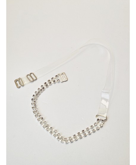 Ramiączka ozdobne z kryształkami silikonowe