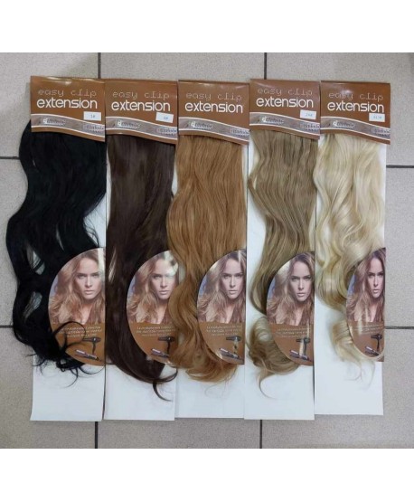 Włosy doczepiane clip in długie blond falowane