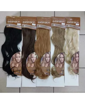 Włosy doczepiane clip in długie blond proste