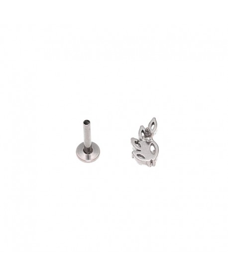 Labret stal srebrne skrzydełko 1.2*8mm helix stud