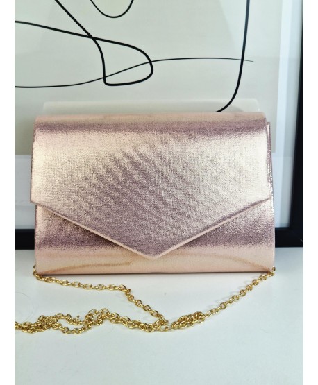 Torebka wizytowa kopertówka różowa