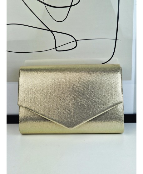Torebka wizytowa kopertówka złota
