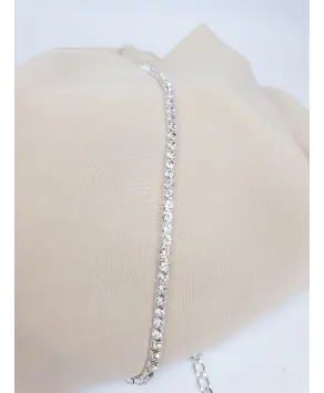 Pasek ozdobny z dżetami złoty srebrny 1-rzędowy