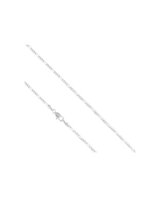 Łańcuszek stal srebrny figaro cienki 50 cm