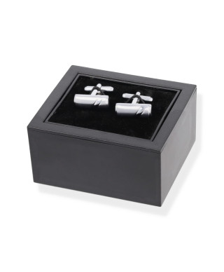 Spinki do mankietów prostokątne wąskie