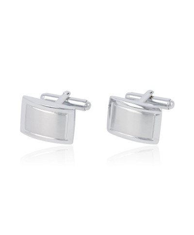 Spinki do mankietów prostokątne matowe