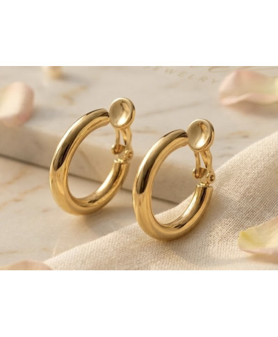 Klipsy złote klasyczne koła