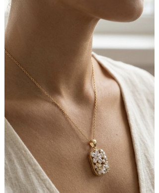 Elegancki naszyjnik z cyrkoniami