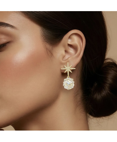 Klipsy wiszące "Gwiezdny pył"-Stal Chirurgiczna