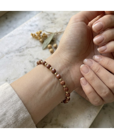 Bransoletka "Złoty Pył" – Gwiezdna noc z Fasetowanego Piasku Pustyn