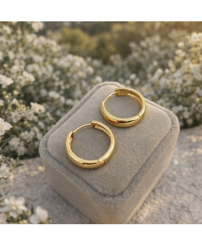 Eleganckie kolczyki koła złote