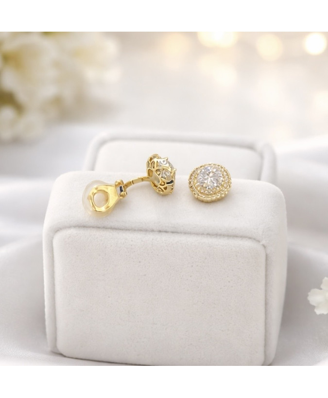 Eleganckie klipsy ze stali chirurgicznej