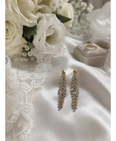 Eleganckie wiszące kolczyki łezki ze stali