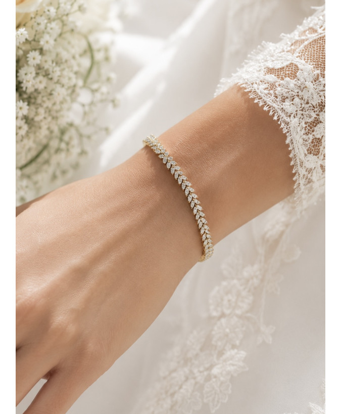 Elegancka bransoletka Łezki ze stali