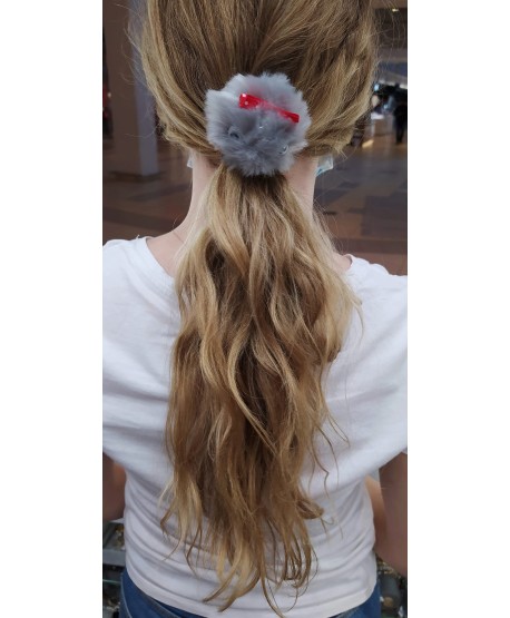 Gumki do włosów , pompon