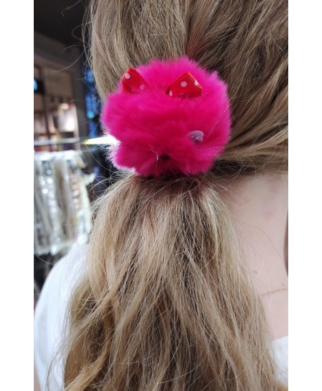 Gumki do włosów , pompon