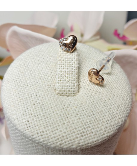 Kolczyki stal serduszka